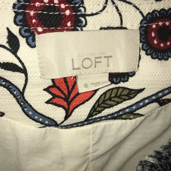 Loft Floral Fringe Cotton Jacket 8 - Picture 4 of 5